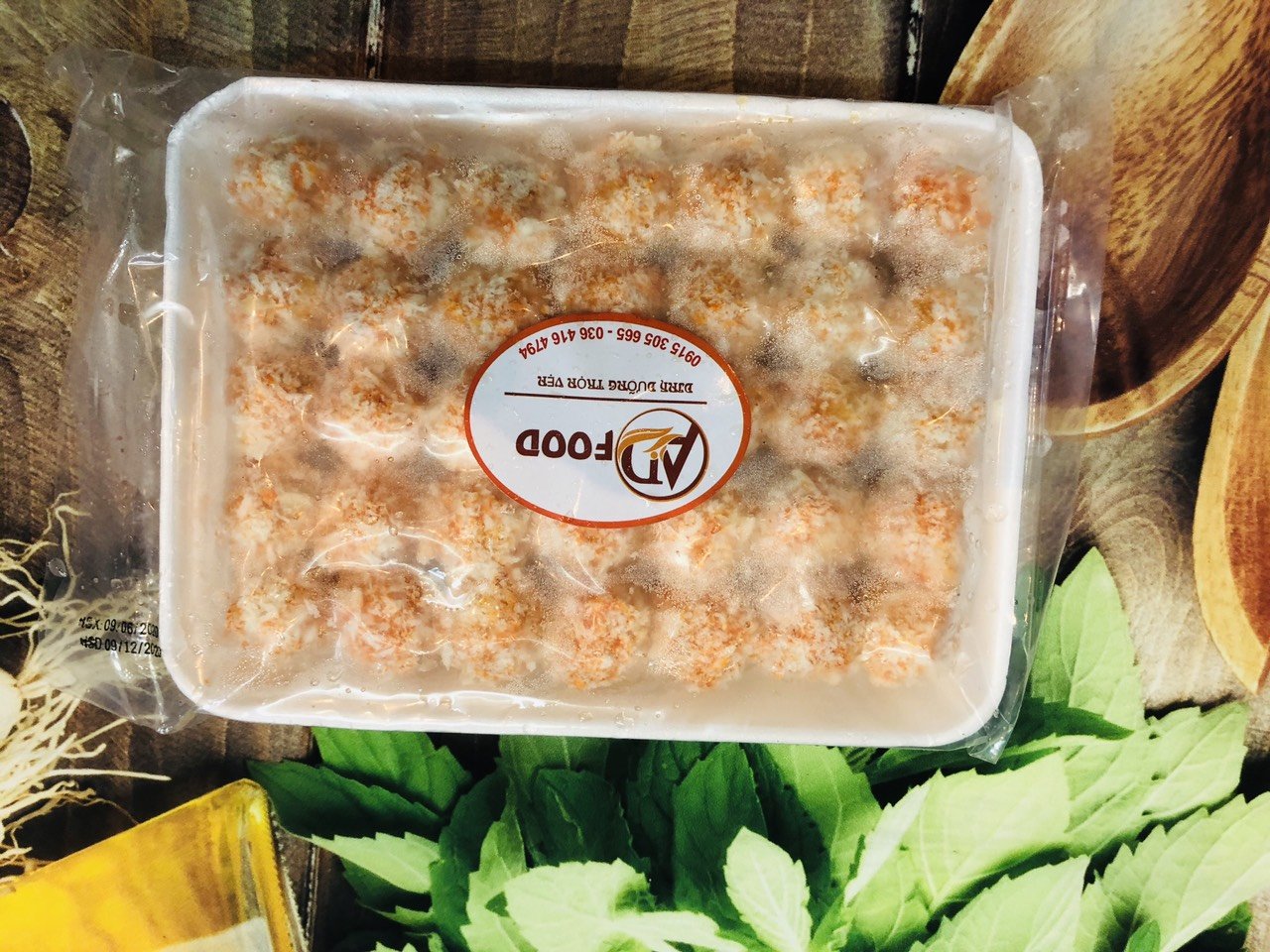 500gr VIÊN HẢI SẢN MAYONNAISE CỐM ĐỎ