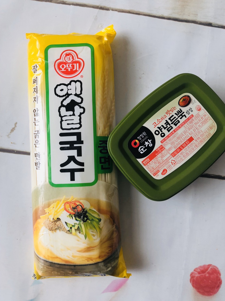 combo mì trộn hàn Quốc (500g mì Hàn Quốc+ hộp sốt 170g)_Monhi_Food