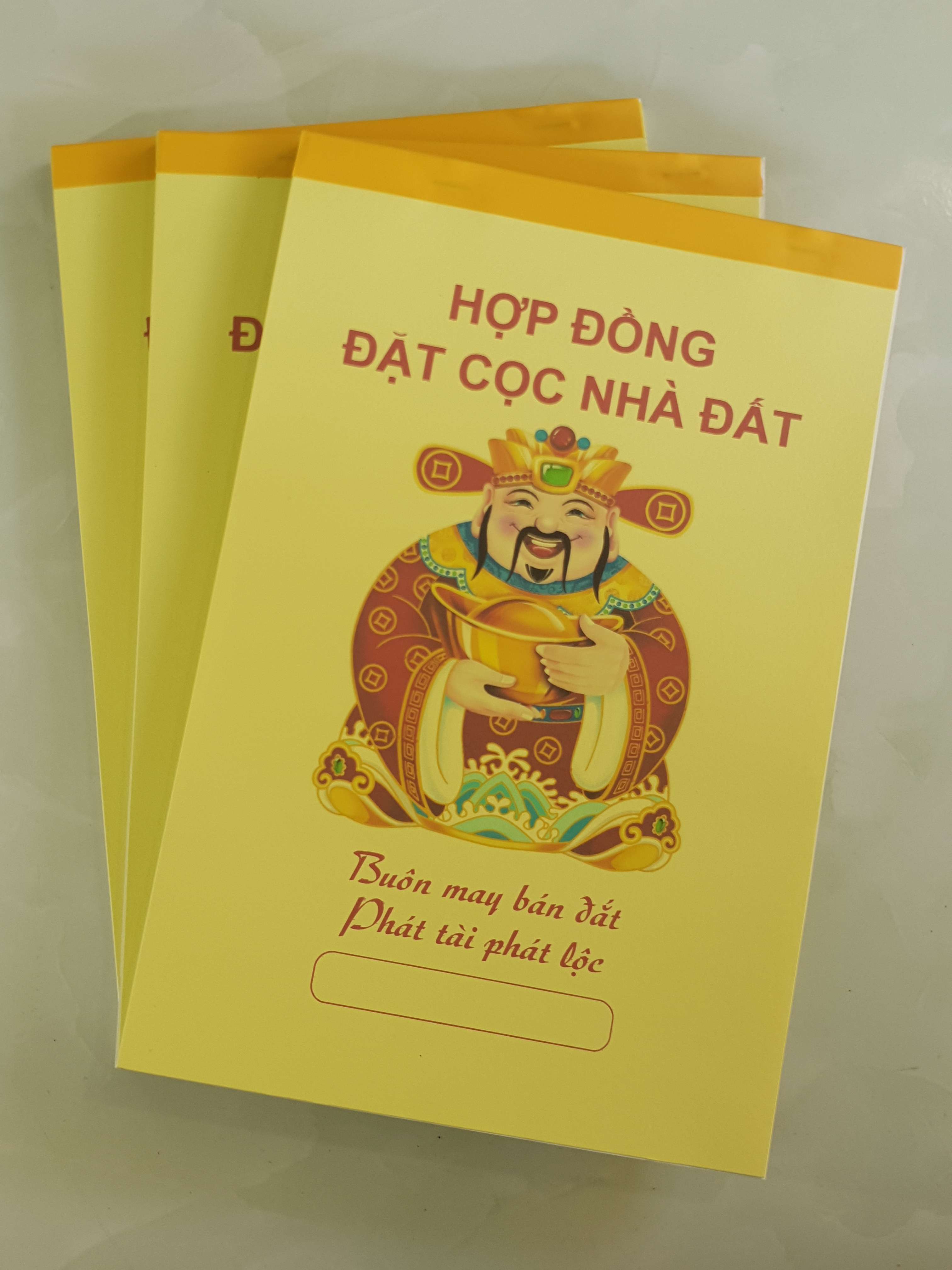 Combo 3 sổ đặt cọc nhà đất Thần Tài