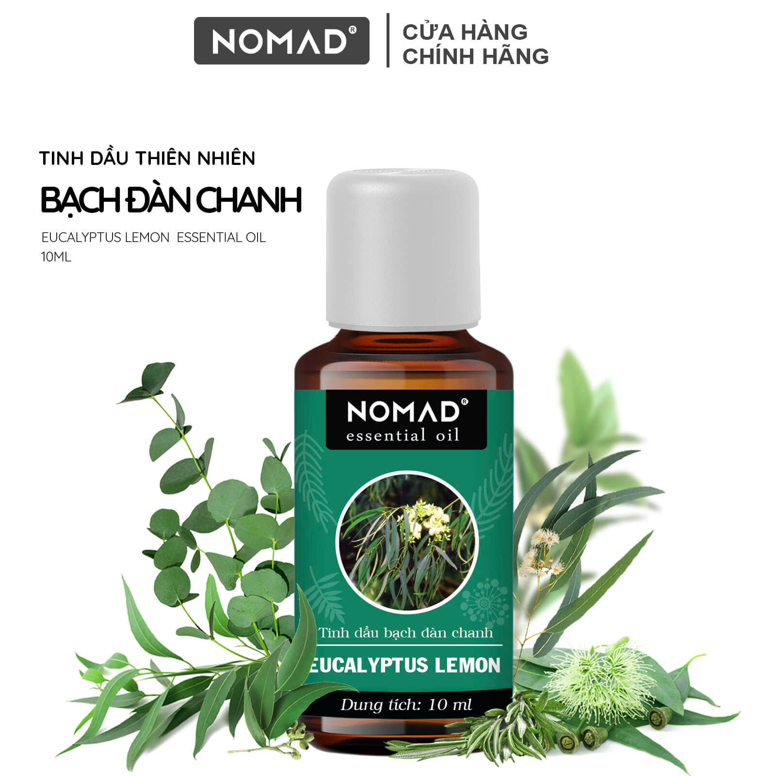 Tinh Dầu Bạch Đàn Chanh Nguyên Chất Nomad Essential Oils Eucalyptus Lemon