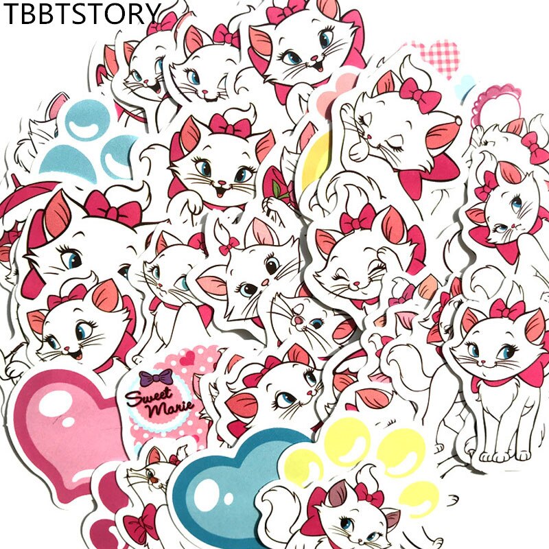 Set 30-60 marie cat sticker-disney sticker