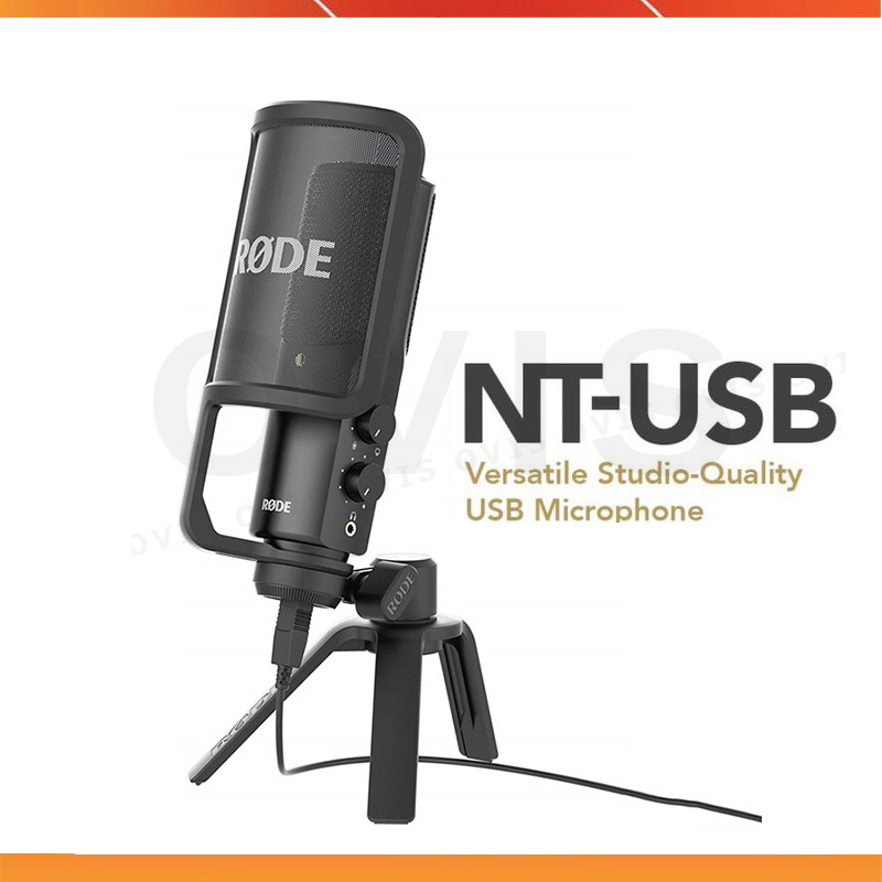 Rode nt-usb / rode nt-usb+ - micro usb thu âm cho máy tính dùng cho đọc audio, live stream, podcasting