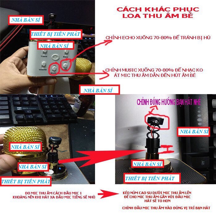 [HCM]Micro Bluetooth Karaoke Q7/Q7U Kiêm Sạc Dự Phòng