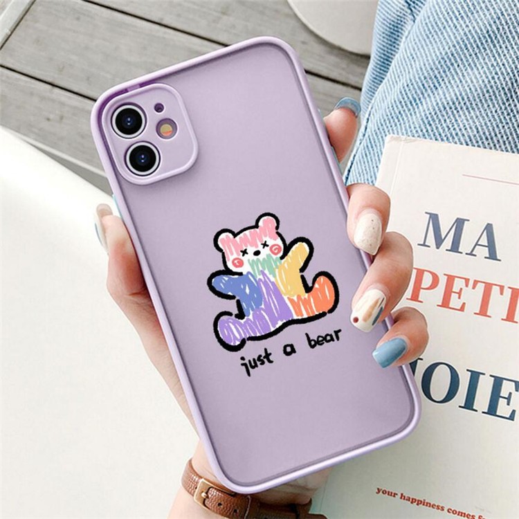 Ốp Lưng Nhám Chống Sock Va Đập Bảo Vệ Camera Just a Bear