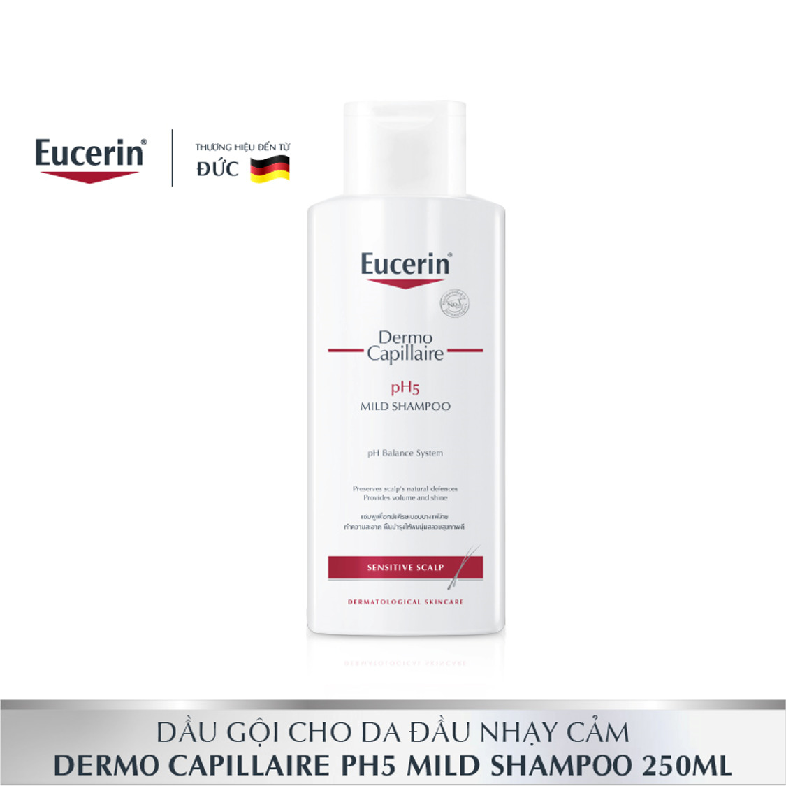 Dầu Gội Cân Bằng PH Cho Tóc Dermocapillaire PH5- Eucerin