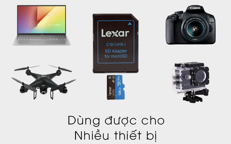 Thẻ nhớ Lexar 32GB,64GB,128GB Micro SD Class 10 tốc độ 100Mb/s