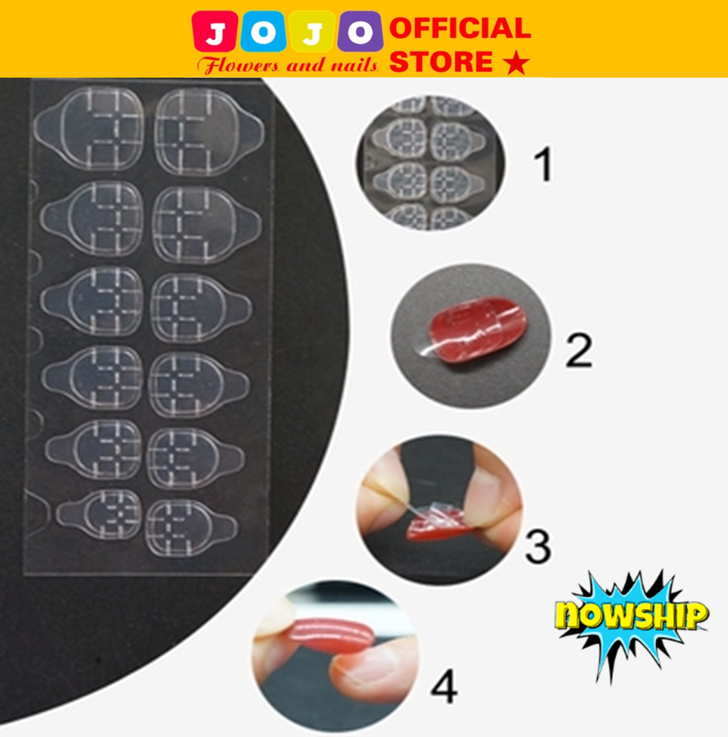 Bộ 24 Sticker Dán Móng Tay Chân JOJO Bằng Silicon