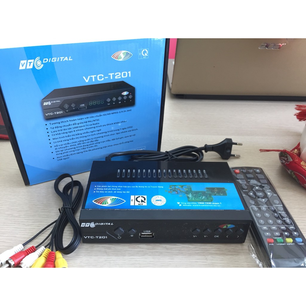Đầu Thu Truyền Hình Số Mặt Đất DVB T2 VTC T201 Model 2021
