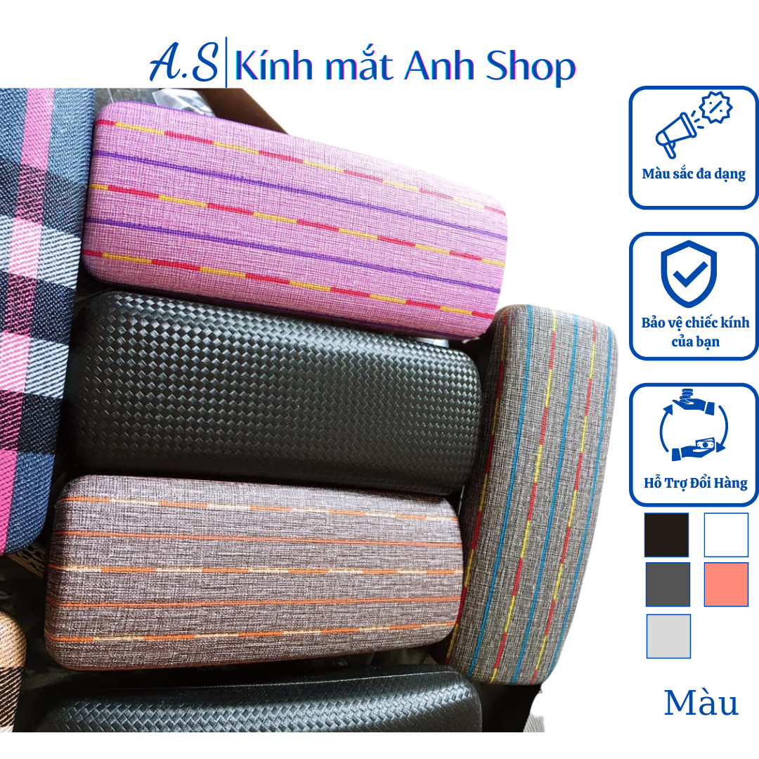 Hộp da đựng kính cận, kính gọng nhỏ