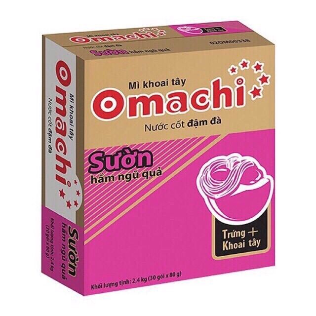 MÌ OMACHI SỐT BÒ HẦM, SƯỜN HẦM THÙNG 30 GÓI