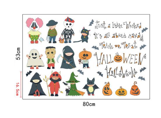 Decal trang trí tường - Happy Halloween Mini vui nhộn