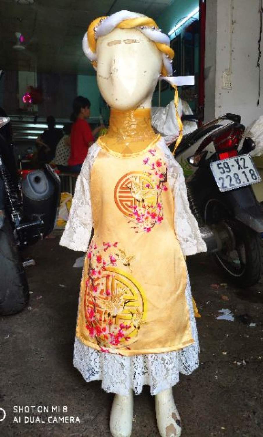 Áo dài cách tân bé gái