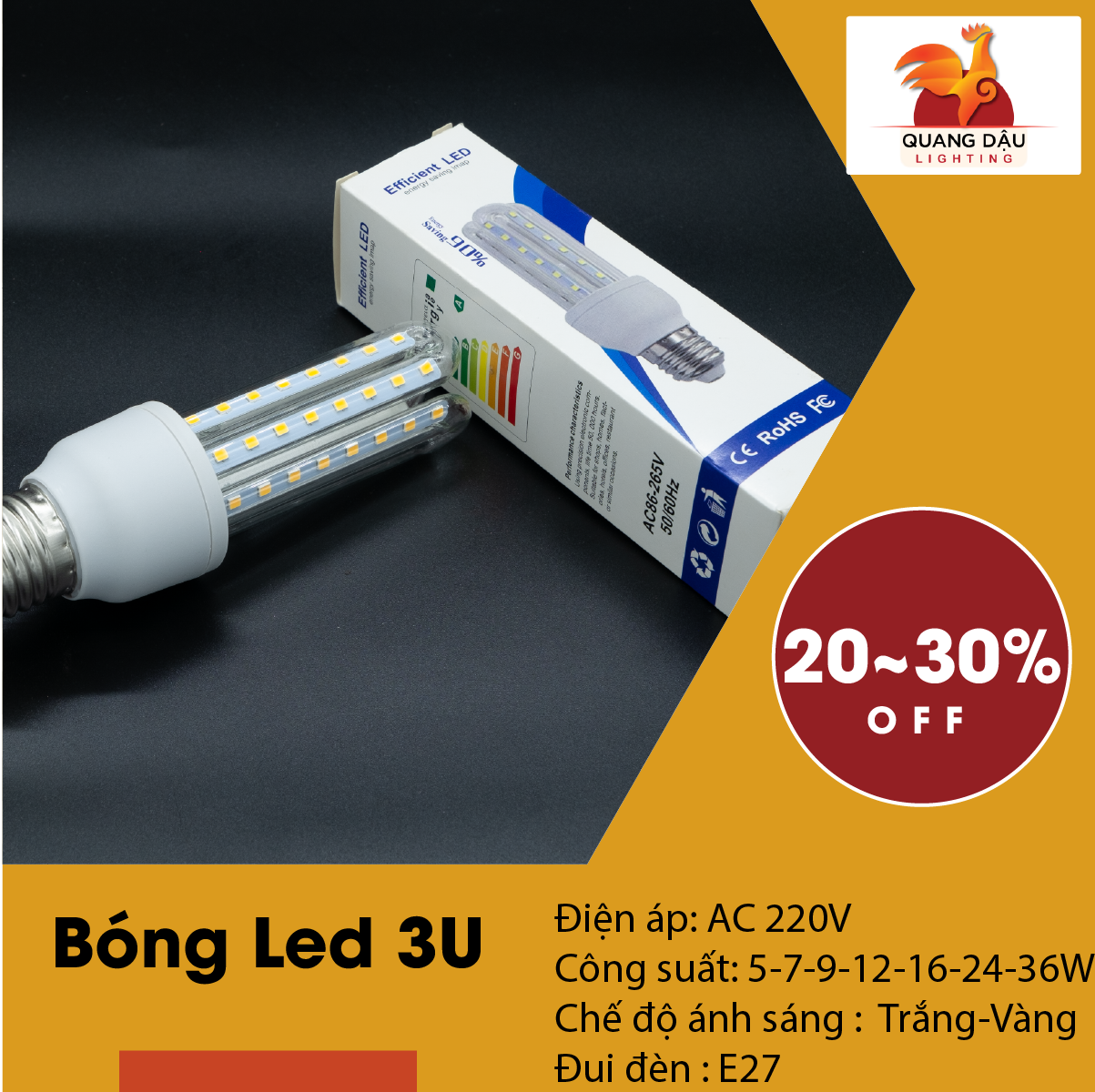 Bóng đèn led 3u