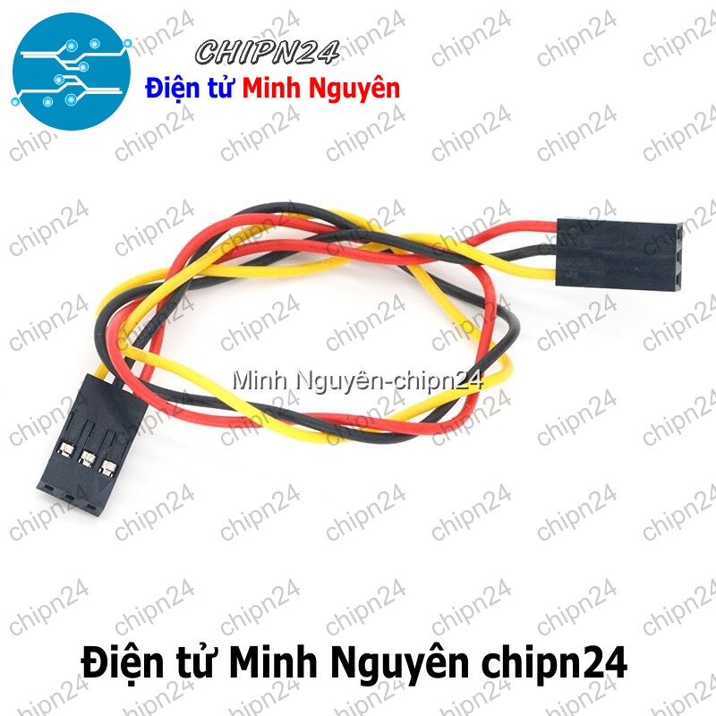 [2 sợi] (D119) Dây bẹ màu 2.54mm 3p 20cm