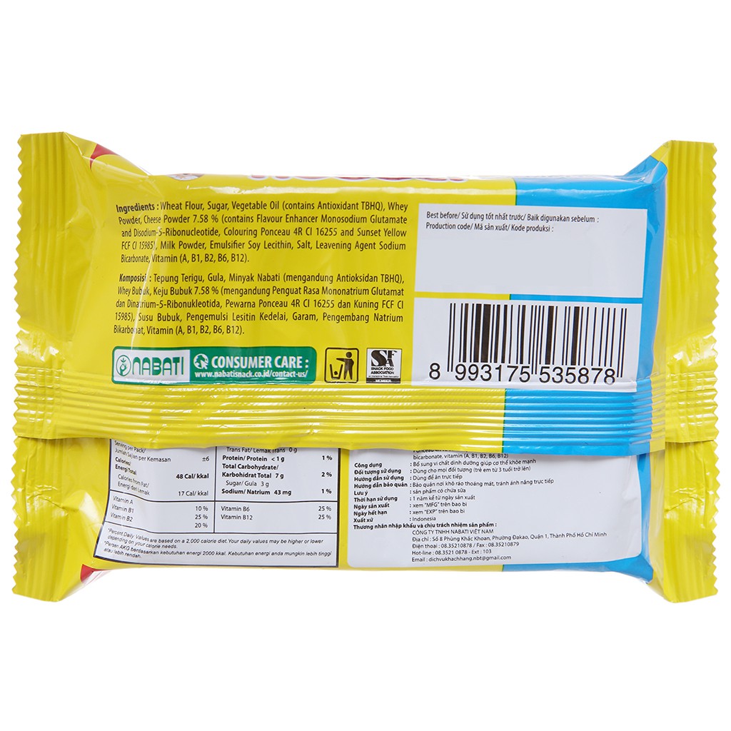 Bánh Xốp Nabati Gói 52G