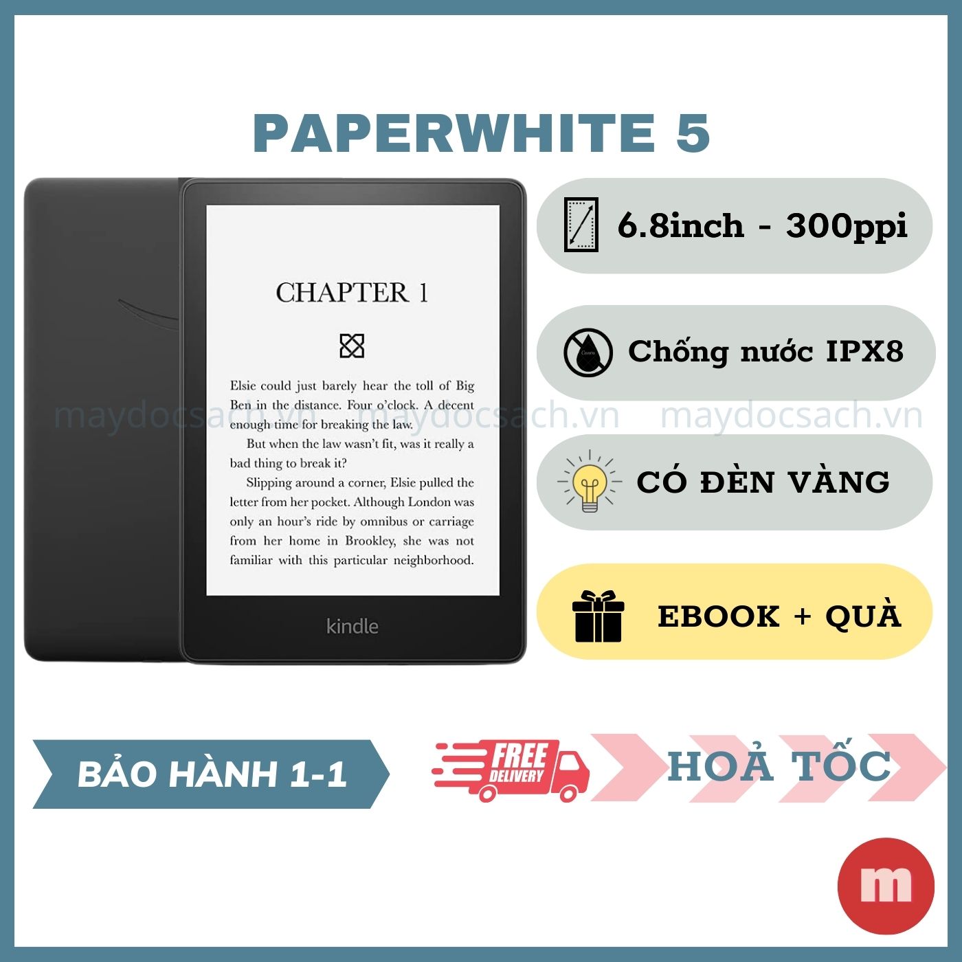 Máy đọc sách Kindle Paperwhite 5 - 2021 (11th -  generation)