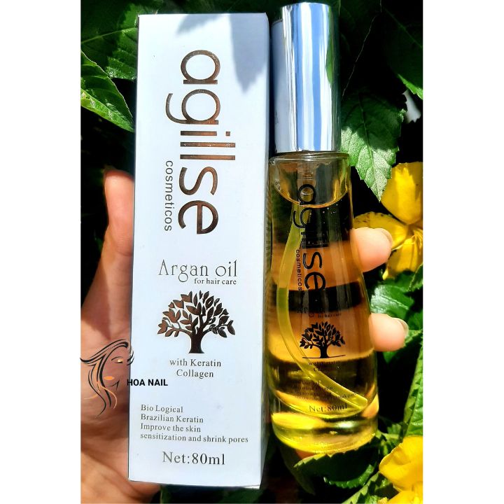Tinh dầu siêu dưỡng tóc Agillse Argan Oil 80ml