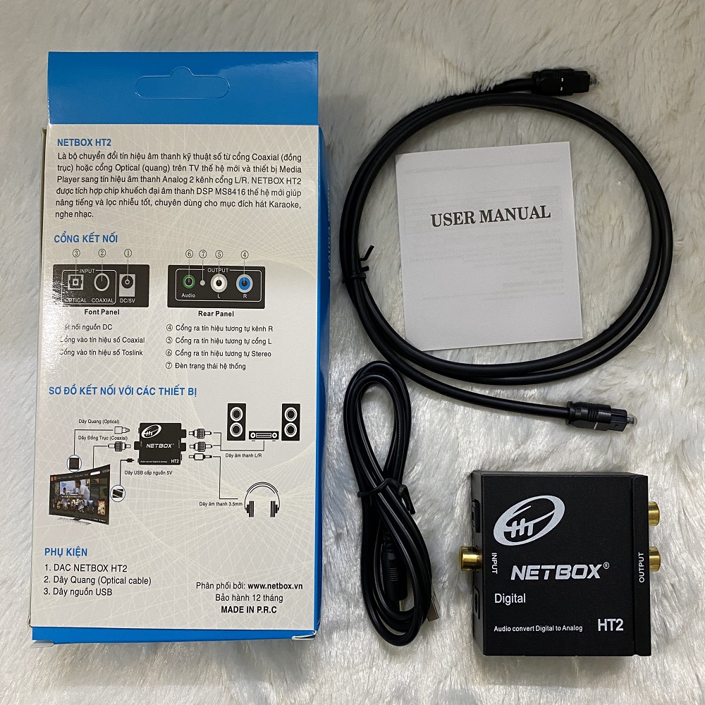 [HCM]Optical HT - Bộ chuyển đổi âm thanh optical ra oudio -  netbox HT2
