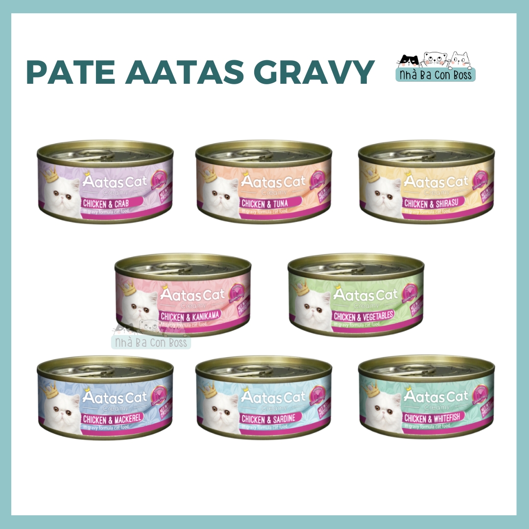 [Lon 80g] Pate Cho Mèo Aatas