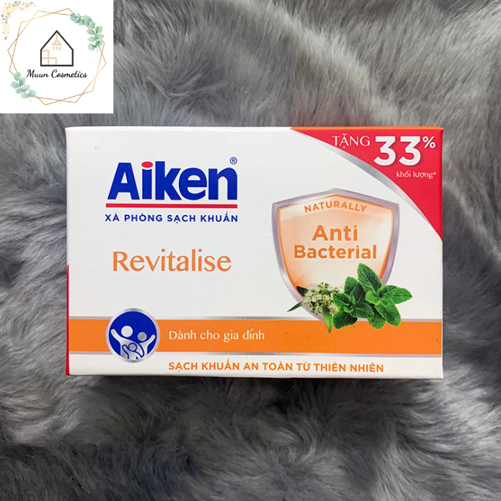 Xà Bông Cục Aiken Sạch Khuẩn 120g