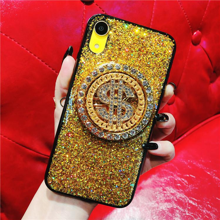 ỐP Lưng Iphone ( Tặng Dây Quấn Sạc, quấn Tai Nghe ) Hình Kim Tiền Viền Silicone