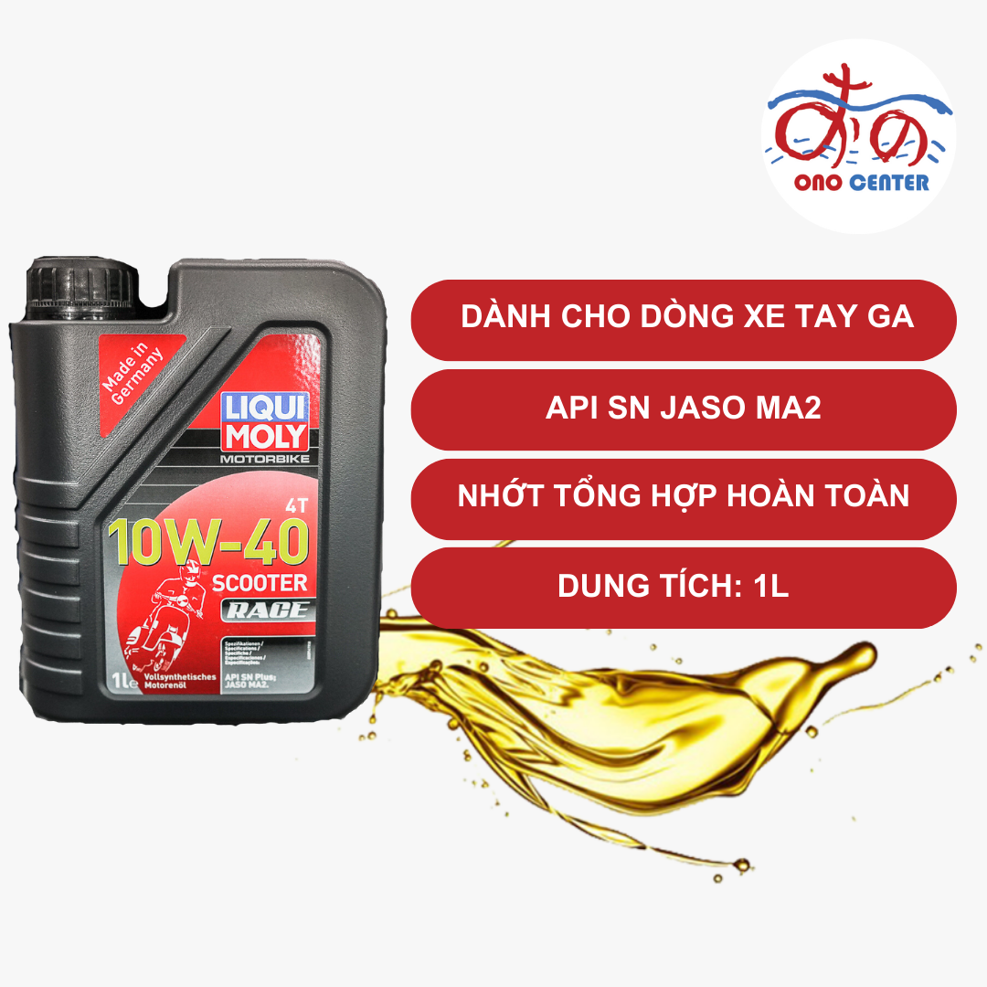 Liqui Moly Scooter Race 10W40 (1L/CHIẾT LẺ 800ML, 1L1, 1L2, 1L3, 1L4)