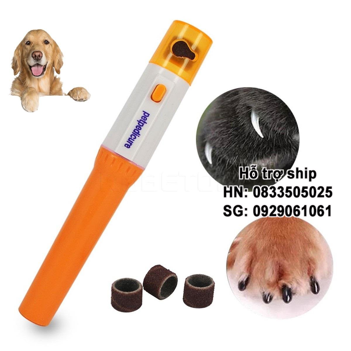 Hanpet - CP520 mini - Máy mài móng thú cưng- máy giũa móng chó mèo mini- máy chạy pin