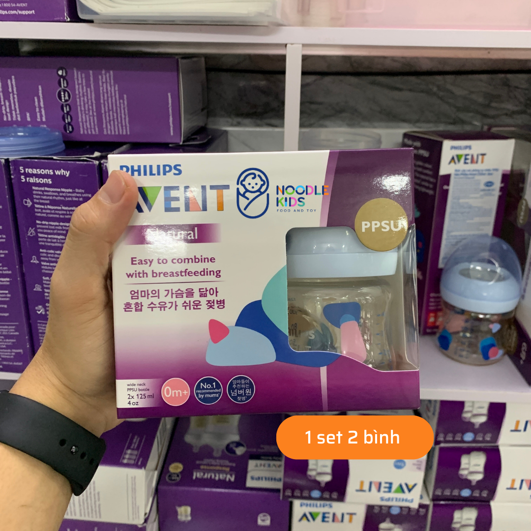 Bình sữa Philips Avent PPSU thiết kế tự nhiên 125ml