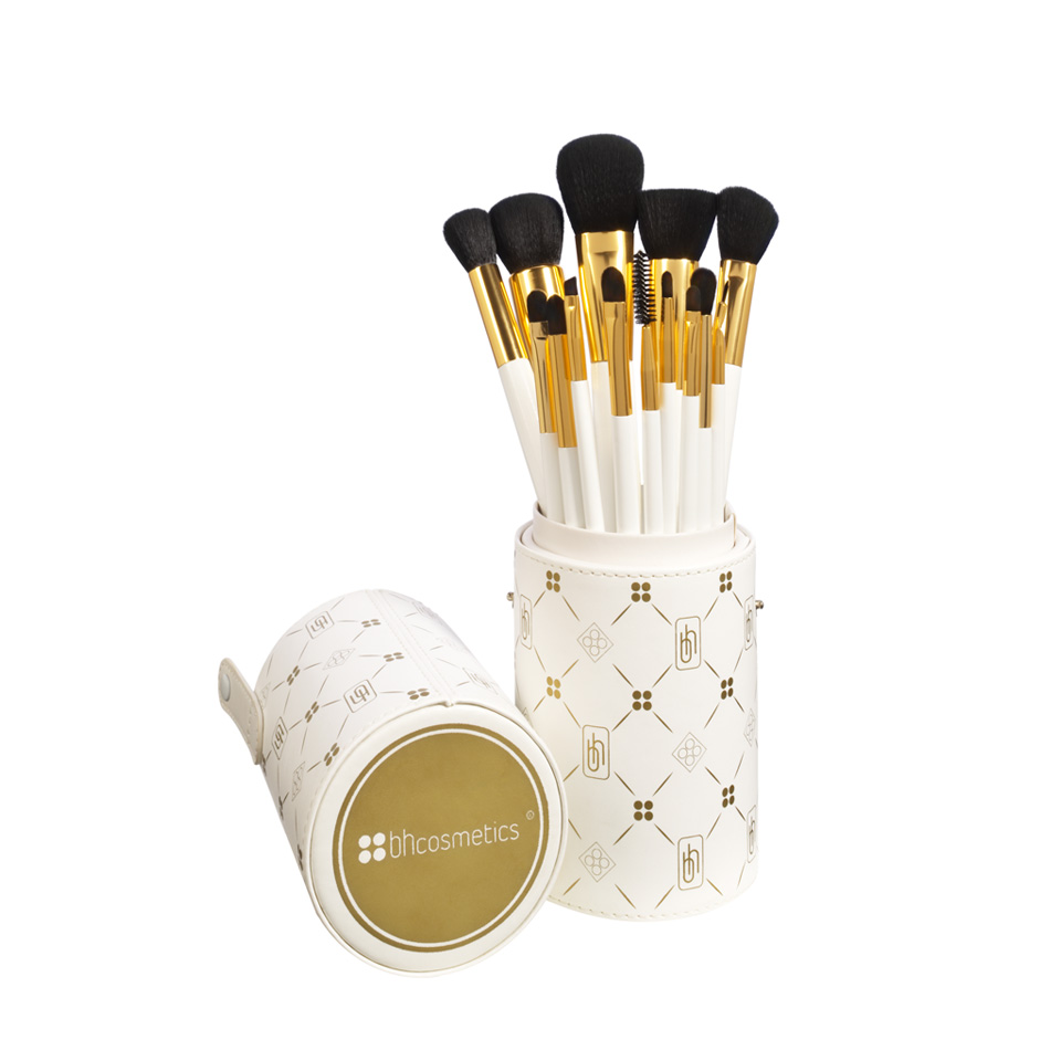 HCMBộ cọ 11 Cây BH Cosmetics Dot Collection - 11 Piece Brush Set White
