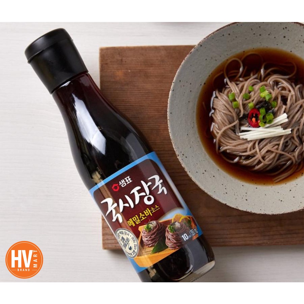 [Hàng Chuẩn] Nước Sốt Mỳ Lúa Mạch Soba Sempio Hàn Quốc 350ml