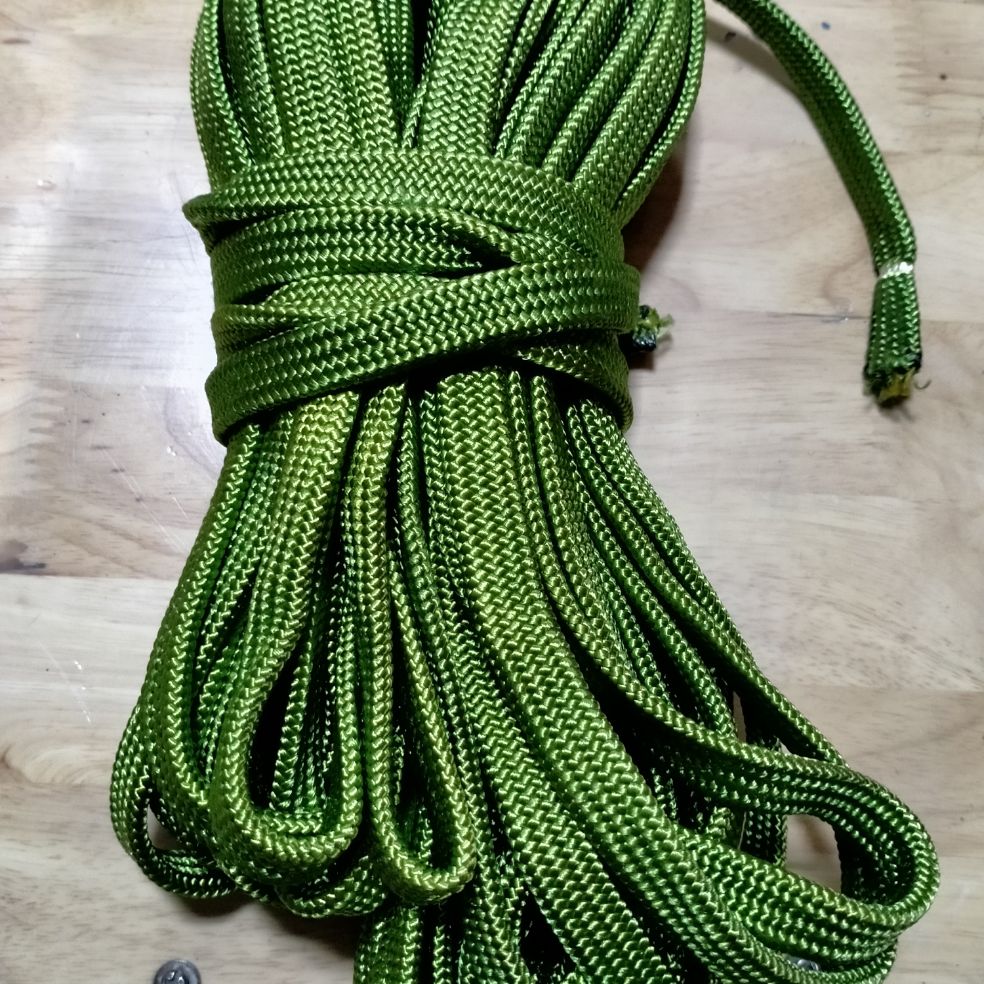 Dây dù dẹp xanh 1,5cm sợi Polyester