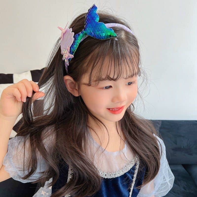 Bờm cài tóc đuôi cá lấp lánh siêu xinh cho bé