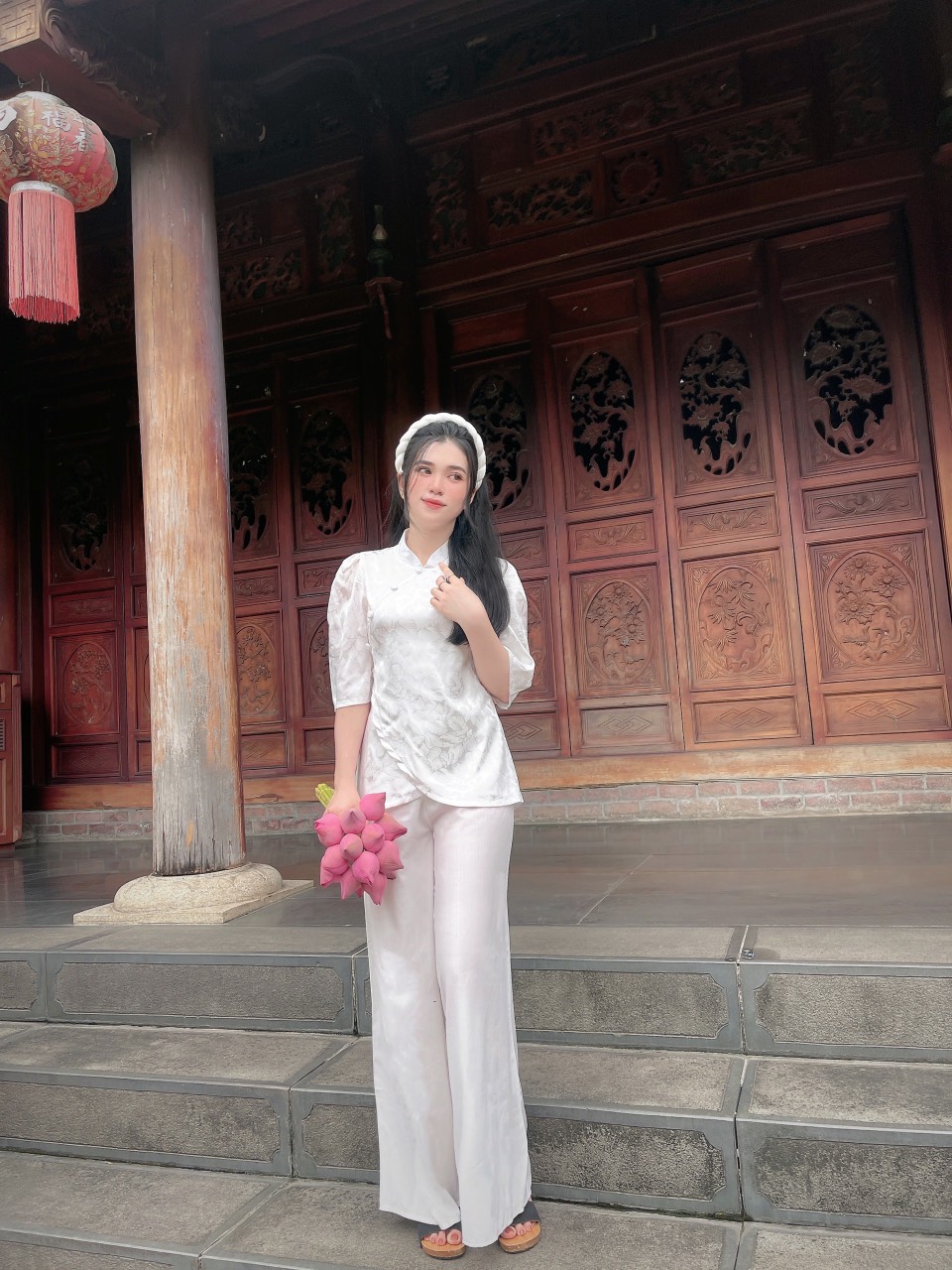 ĐỒ LAM CAO CẤP, ĐỒ ĐI CHÙA MẪU CỔ TÀU GẤM