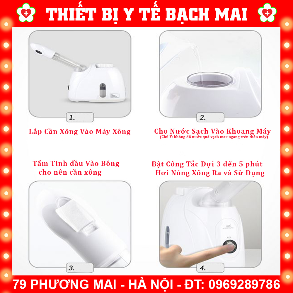 Máy Xông Mặt Mini Kingdom K33S [Trắng Cao Cấp]