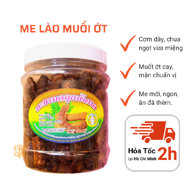 500gram Me Lào 1 Nắng Kèm MUỐI