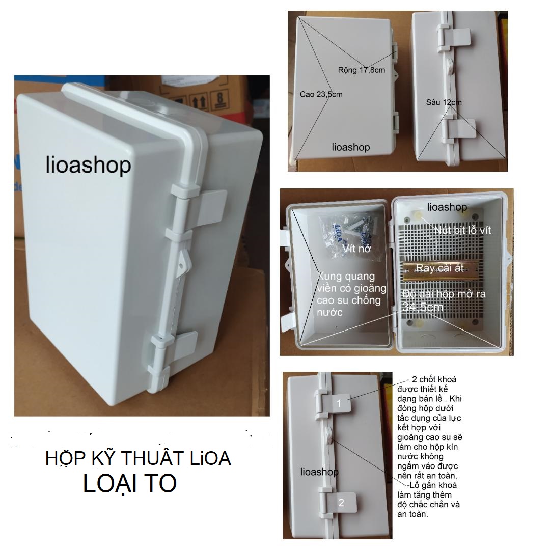 HỘP KỸ THUẬT LiOA LẮP NGOÀI TRỜI.