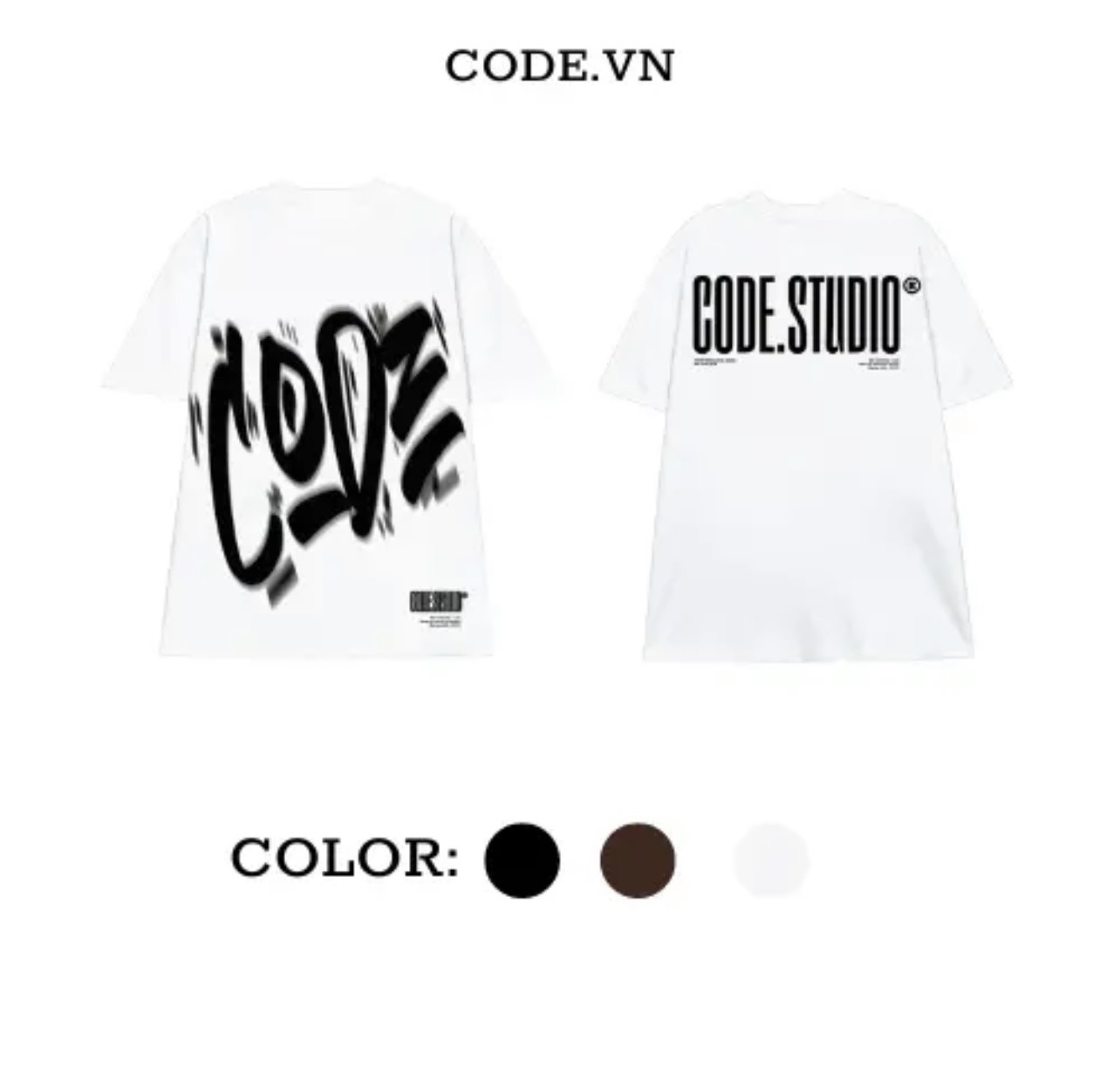 Áo thun Code Studio Unisex Nam Nữ