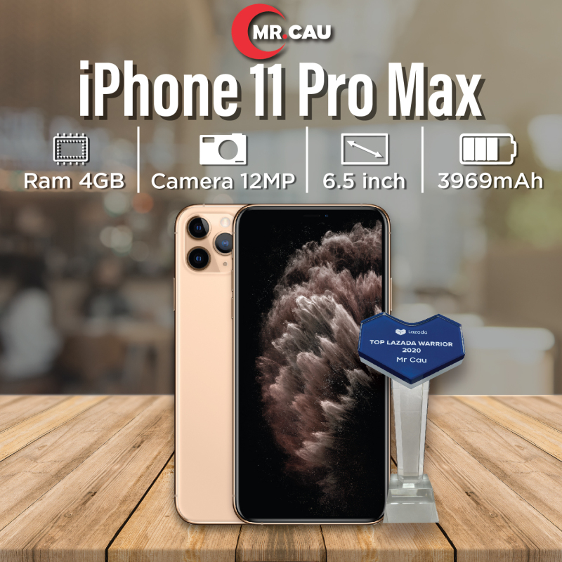 (Vocher 7% Max 500k 07-11/7) Điện thoại iPhone 11 Pro MAX 256GB Chính Hãng Apple Bản Quốc Tế Máy Nguyên Zin Nguyên Bản Đẹp như mới Pin cao trên 90% hỗ trợ trả góp 0%