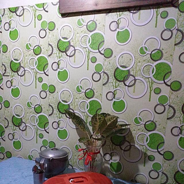 10m giấy dán tường sẵn keo bóng - cây (10m x 45cm /cuôn)