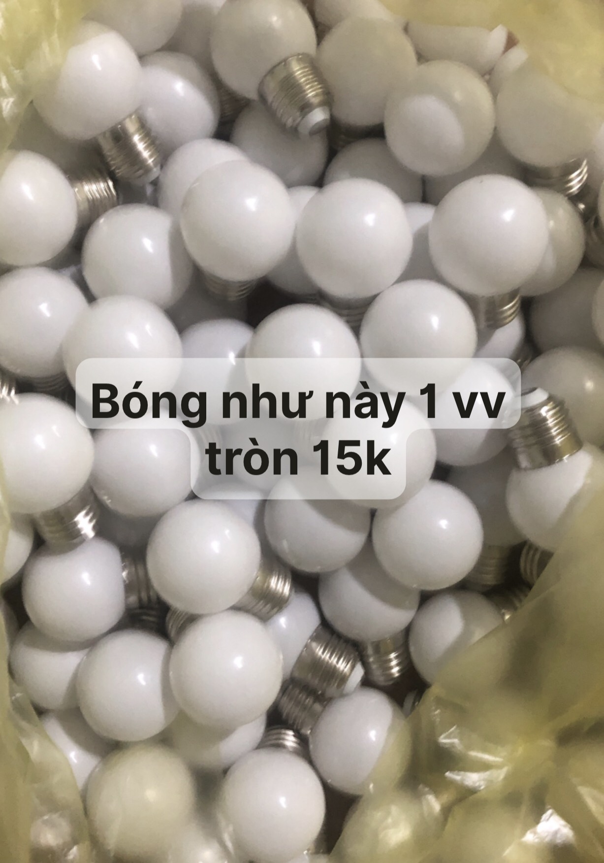 [ SIÊU SALE ] Bóng Đèn LED Tròn Đui Xoáy 1W Trang Trí