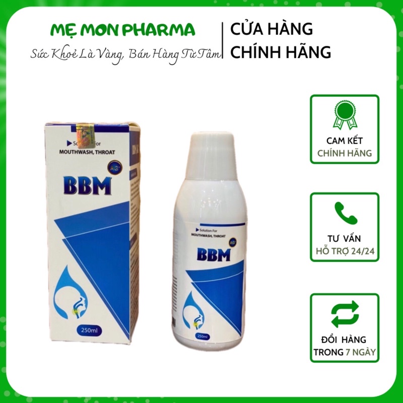 Nước súc miệng Nano Bạc BBM AG+ (Chai 250ml)