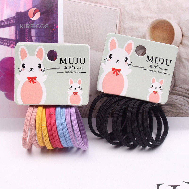 [HCM]Set 10 Dây Cột Tóc Cho Bé Nhiều Màu B266 - kireicos