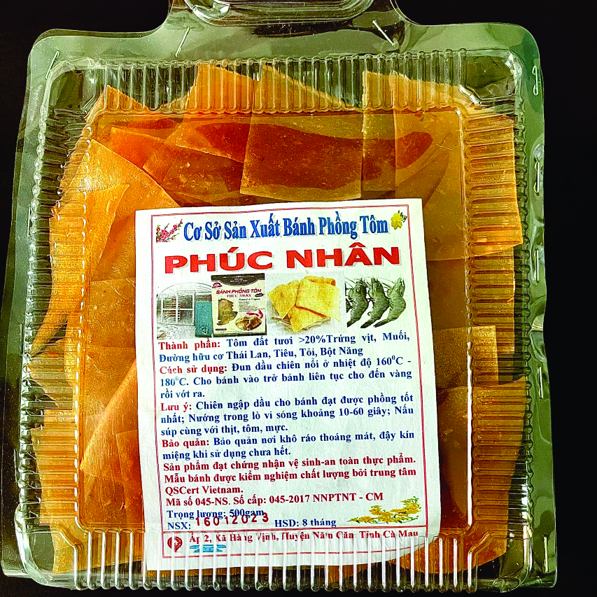 BÁNH PHỒNG TÔM ĐẶC BIỆT ĐẶC SẢN CÀ MAU 500g