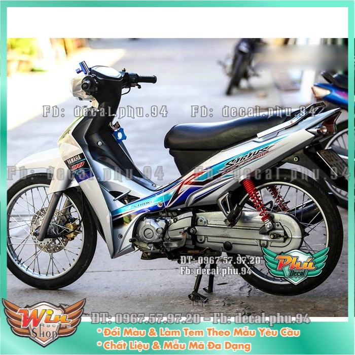 Tem rời Sirius R xe bạc