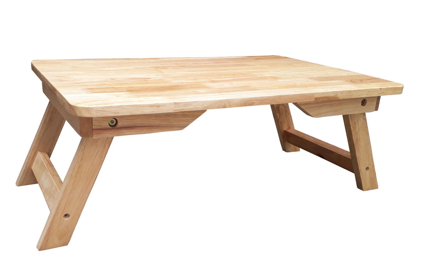 [HCM]Bàn trà chân thang 60x40x23cm bằng gỗ (Tự nhiên)