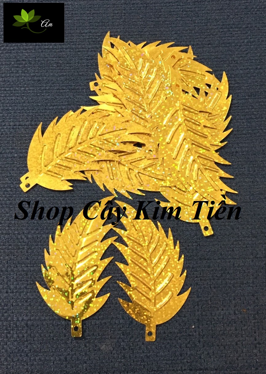Lá dừa kim sa dài 9cm, rộng 5cm