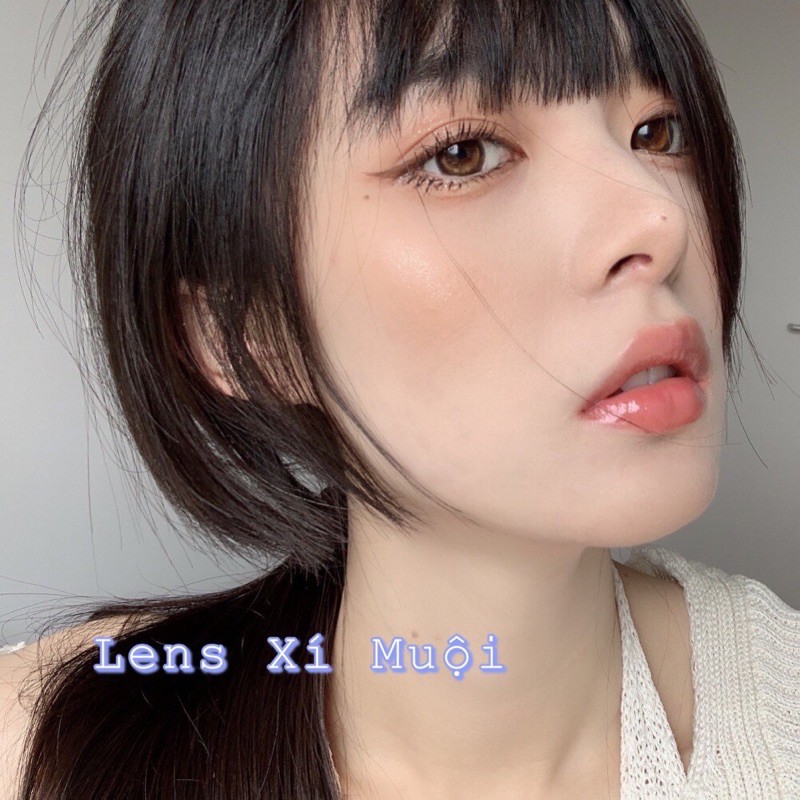 Lens mắt màu nâu ánh trăng có độ