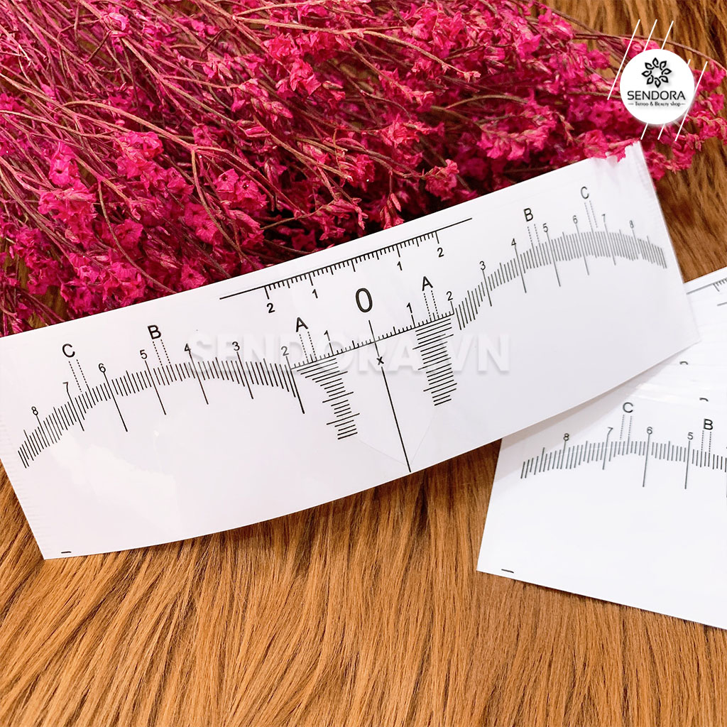 [HCM]Thước dán đo vẽ chân mày dùng 1 lần (10 cái)