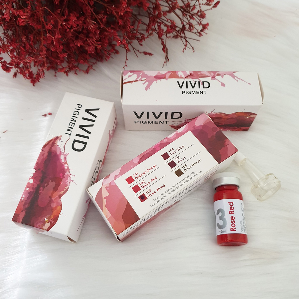 [HCM]Mực phun môi Bella Vivid 103 – Rose Red (Đỏ đậm)