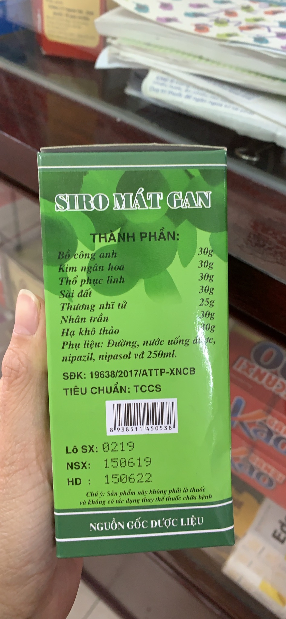 Siro mát gan- giải độc tiêu viêm